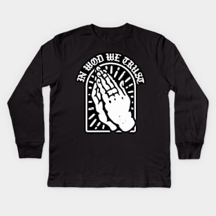 In wod we trust Kids Long Sleeve T-Shirt